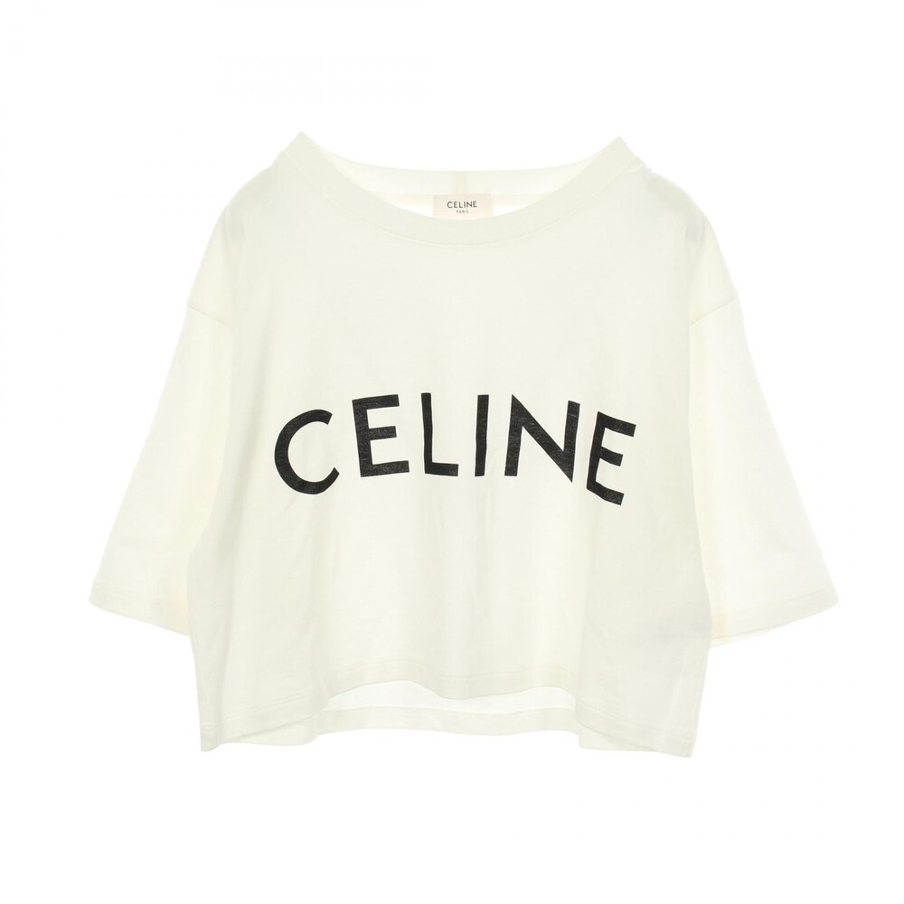 Celine Logo Print Cropped Short Sleeve #345869C44B